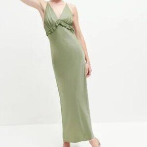 Reformation Madrigal Satin Maxi Dress